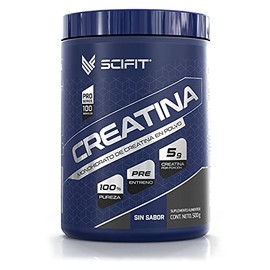 SCIFIT Creatina Monohidrato de Alta Pureza  500 g  100 Servicios  5 g de Creatina Sin Grasas  Sin Carbohidratos                                       