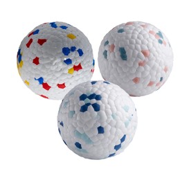 PcvGef Dog Ball, Pack of 3, Indestructible Ball for Dogs, Ideal for Outdoor Play, Swimming and Training, ETPU Material, 6.3 cm, for Large, Medium, Small Dogs and Puppies