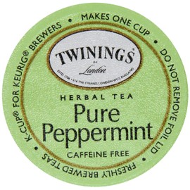 Twinings of London K-Cup Portion Pack for Keurig K-Cup Brewers Pure Peppermint Tea, 72 Count (Pack of 6)