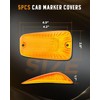 cciyu 5x Cab Marker Light Amber Top Roof Running Light/Cover