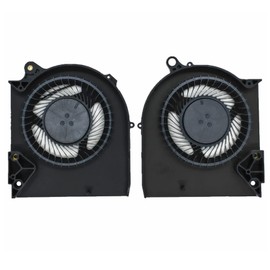 Fleshy Leaf Replacement CPU+GPU Cooling Fan for Dell Alienware M15 R5 M15 R6 M15 Ryzen R5 M15 Ryzen R6 2021 Series EG75071S1-C050-S9A EG75071S1-C060-S9A DFSCK22D058833 FND1 DFSCK22115181S FND0