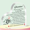 WTOPP Grandad Gifts Heart-Shaped Acrylic Plaque Gifts For Grandad Grandad