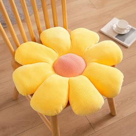 Zabuton Cushion, Thick, Seat Cushion, Chair Pad, High Resilience, Circular Cushion, Body Pressure Dispersion, Zabuton, Stylish, Body Pillow, Four Seasons, Can be Used on Both Sides, Office, Home