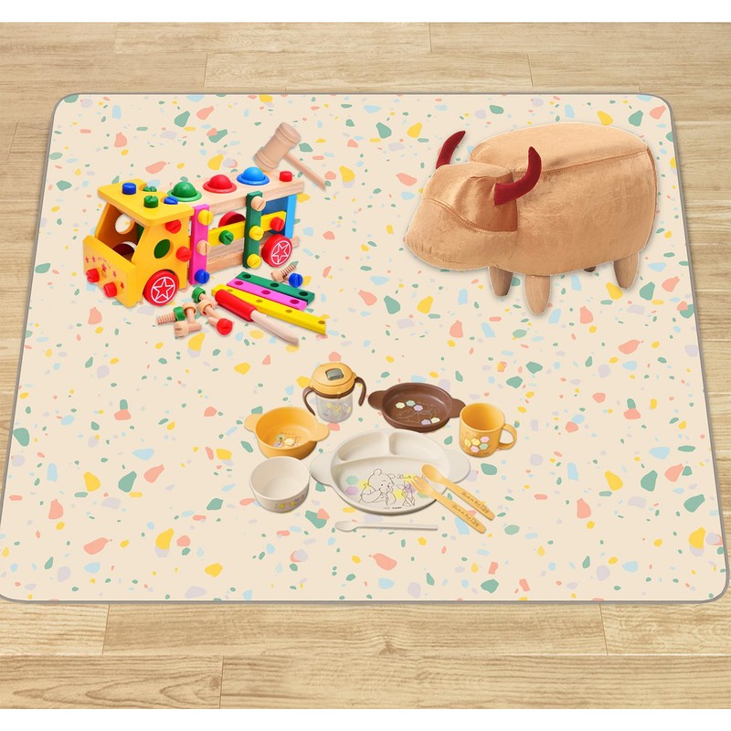 Splat Mat for Under High Chair/Arts/Crafts by CLCROBD, 51" Baby