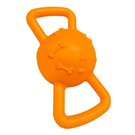 Zvire Dog Giggle Ball Toy – Durable TPR Material, Interactive Pet Chew and Play Ball with Easy-Grip Handles, Funny Sound to Keep Dogs Entertained, Random Colour 1PC