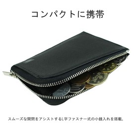 Porter 030-03084 Mini Wallet Portable Portable Able Coin Case, navy (50)