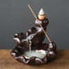 Zwenjuan Waterfall Backflow Incense Burner, Ceramic Incense Holder Backflow Incense