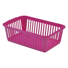 Whitefurze Handy Basket, Plastic, Hot Pink, 25 cm