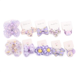 BIANHUAN Children’s Hair Elastics with Ribbons, Set of 30, Stylish, Cute, Colorful, Hair Accessory, Rubber Band, Baby, Girls’ Hair Ornament, Birthday, Dress, Present, Recitals