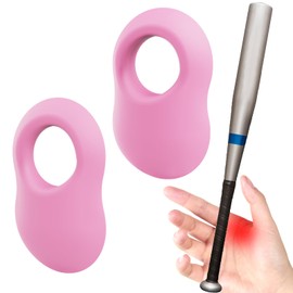 2 Pack Baseball Thumb Guard for Pro Batters, Hitter Training Aid, Thumb Guard Baseball & Softball Baseball Batting Grip Baseball Accessories Baseball Training Equipment Reduce Bat Sting-Pink Color