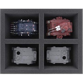 Feldherr FS090A004 Foam Insert Compatible with Warhammer 40,000-4 Compartments