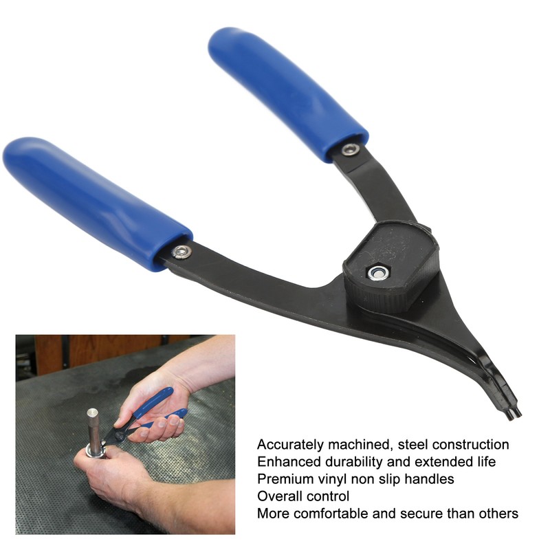 Snap Ring Pliers Adjustable 6in Metal Internal External Universal Auto