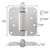 Self Closing Door Hinges 2 Pack 4 Inch Spring Hinges