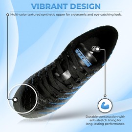 Vizari Youth Soccer Cleats Boys Girls - FG Firm Ground Football Shoes - Durable, Lightweight, Snug & Secure Fit - Toddler, Little Kid, Big Kid