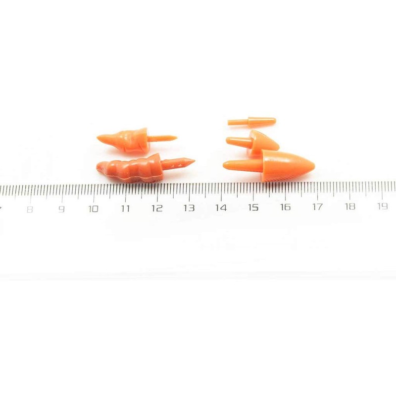 POFET 160pcs Plastic Long Safety Noses for Christmas Snowman, Miniature