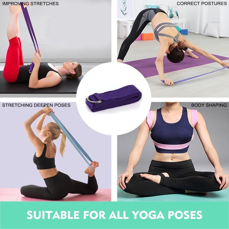 Vivva Yoga Strap for Stretching Yoga Strap Stretch Bands for