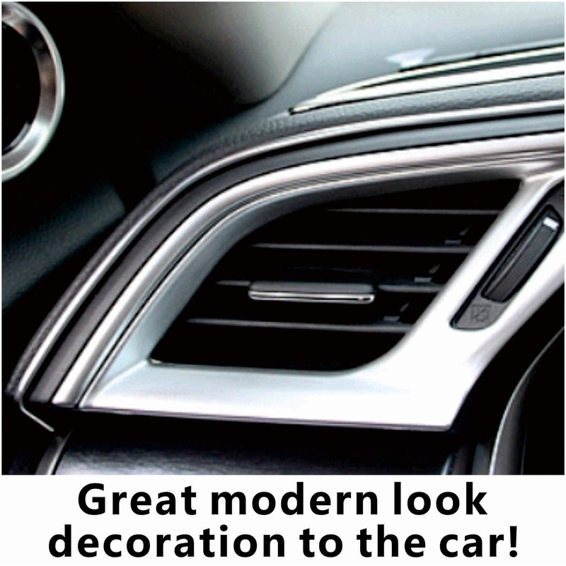 Mr.Brighton LED 50ft (15m) Chrome Silver Car Interior Decorative Molding
