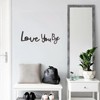 Handcrafted "Bye, Love You" Plywood Sign - Black Wall Art