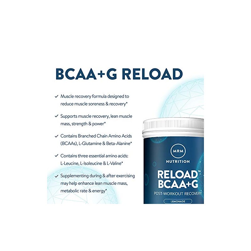 MRM BCAA+G RELOAD Post-Workout Recovery – Lemon, 840g - 60