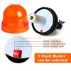 VGETTING 60 LED Rotating Flashing Amber Beacon Light, Flexible Mount