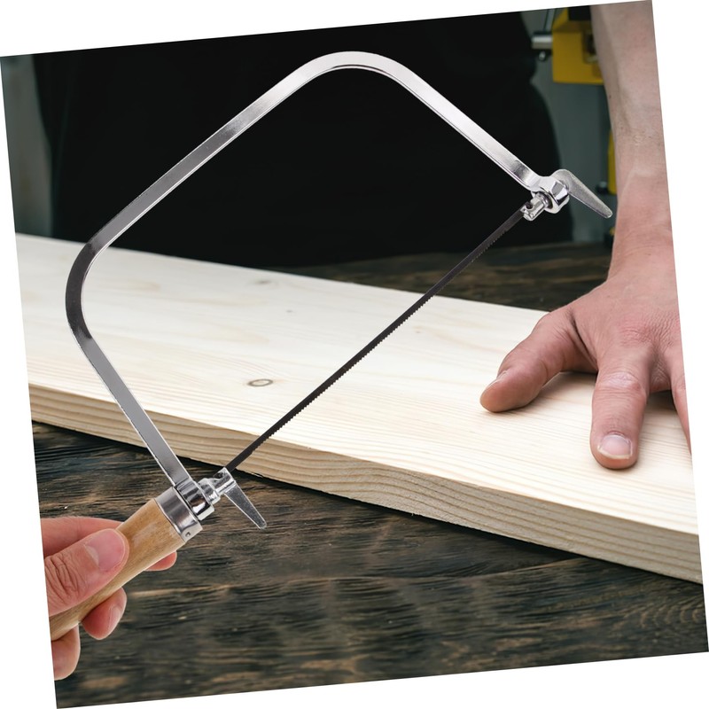 SHINEOFI 1 Set Coping Saw with Wooden Handle Ergonomic Hand