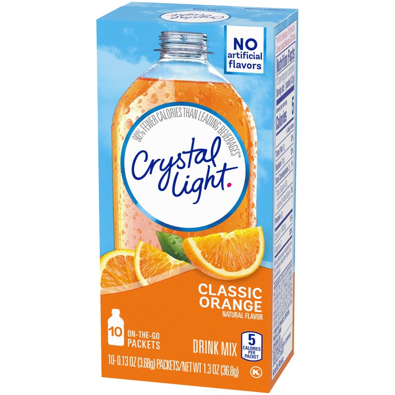 Crystal Light On The Go Sunrise Classic Orange Drink Mix,