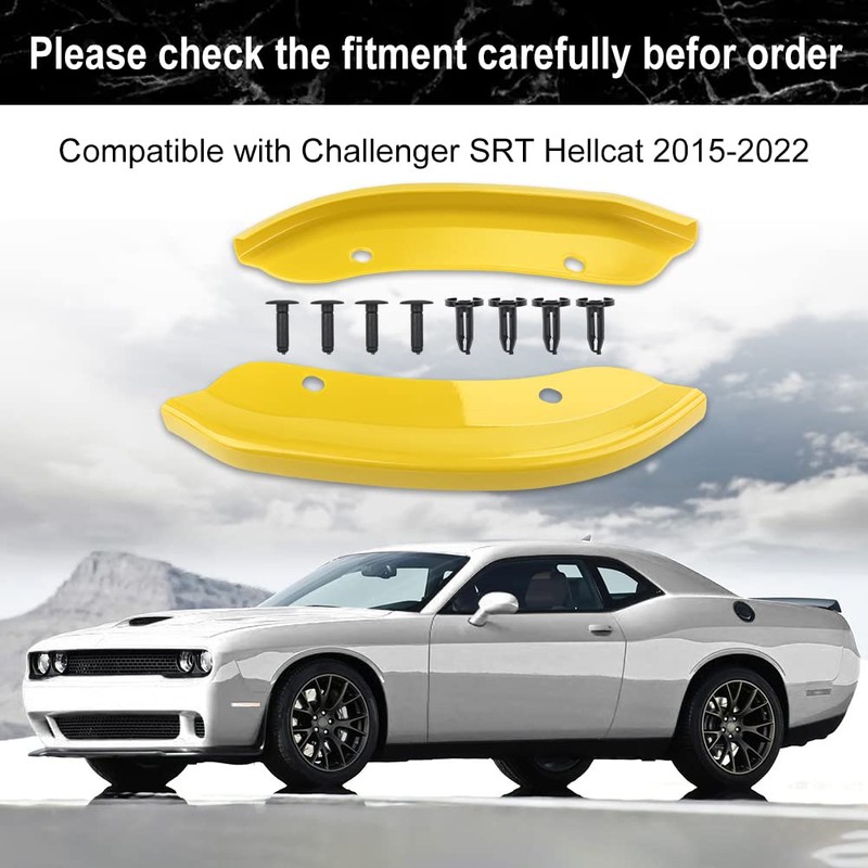 JDMON Front Bumper Lip Splitter Protector Compatible with Dodge Challenger