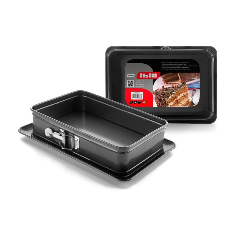 IBILI 826628 OBLONG SPRINGFORM WITH EXTRA BASE 28X18