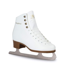 Botas - Model: Regina/Made in Europe (Czech Republic) / Ice Skates for Girls, Kids/Nicole Blades/Color: White, Size: Junior 3