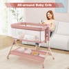 BABY JOY Bassinet, 3 in 1 Rocking Bedside Bassinet w/Storage