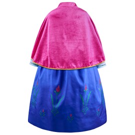 Elsa & Anna® Girls Princess Dress, Amazing Party Costume Outfit, DE-DRESS308-SEP