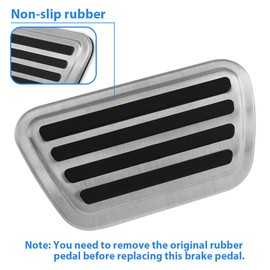 MAIMOCCY Accelerate Brake Pedal Cover Compatible for Dodge Ram 1500 2019-2023 (Not fit Ram 1500 Classic) Steel Foot Brake Gas Pedal Pad Cover Accessories