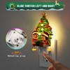 JandCase Christmas Tree & Santa Claus Night Light, 3000K Night