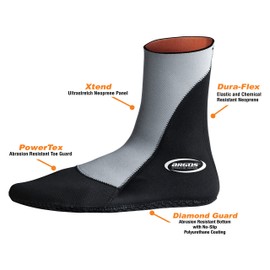 Argos Stealth High Top Bootie, 4mm/Medium