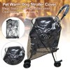 GeKLok Dog Stroller Rain Cover Foldable Waterproof Transparent with Side