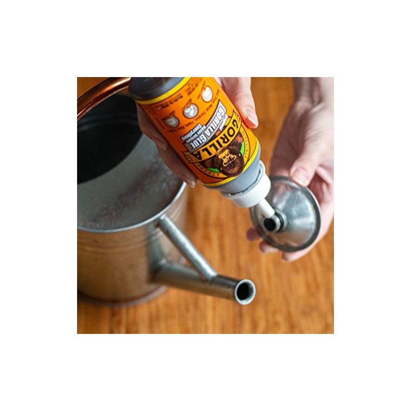 Gorilla Pegamento original Gorilla Glue, pegamento de poliuretano impermeable, botella