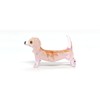 Sansukjai Dachshund Micro Tiny Figurines Hand Blown Glass Art Animals