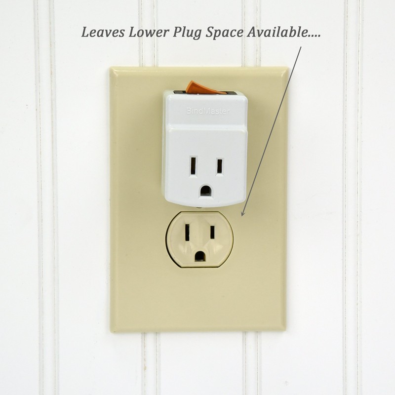 New! 3 Prong Grounded Single Port Power Adapter for Outlet