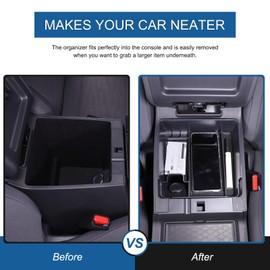 Bekantogy Car Armrest Storage Box Tray Compatible with 2022-2025 Nissan Frontier Center Console Organizer Tray Car Center Console Armrest Box Auxiliary Non-Slip Storage Box