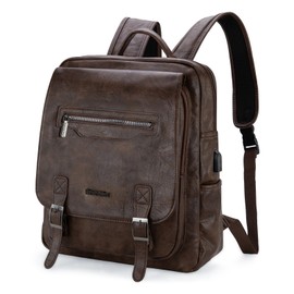 Montana West Laptop Backpack Purse for Women Men Unisex Vintage Backpack Casual Daypack Travel Work with USB Charging Port