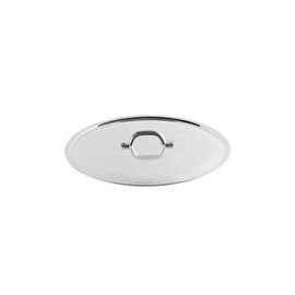 Pentole Agnelli Family Cooking Aluminium Flat Lid With Loop Handle, Diameter 18 Cm.