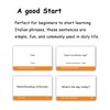 100 Essential Italian Phrases Flash Cards for Adults - Learn