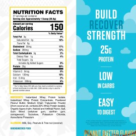 RYSE Loaded Protein Powder - Skippy Peanut Butter - 25g Whey Protein Isolate ...