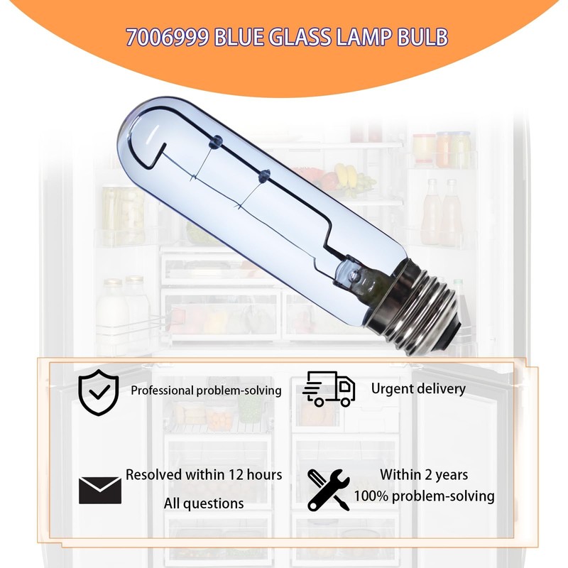 2025 Upgrade 7006999 Blue Glass Lamp Bulb Replacement for E26