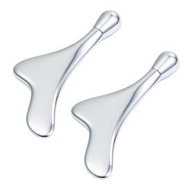 Lynlyulinger Massage Stick, Pressure Point Pushing Rod, Eye Pressure Point, Eye Pressure Stick, Facial Cassis Plate, Small Face Massage, Face Massager, Cassa, Facial Eyes, Beauty Tool, 2 Pieces, Tail