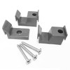 Gordon Glass® Gray Jamb Guide and Bumpers for Sliding Shower