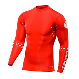 Seven Zero Laser Cut Compression Jersey (Red, X-Large)