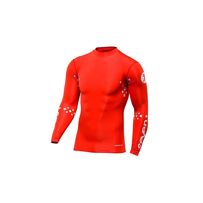 Seven Zero Laser Cut Compression Jersey (Red, X-Large)