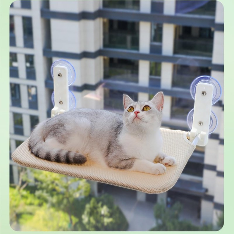 Baoyemes Foldable Cat Window Hammock with Dual Heavy-Duty Suction Cups