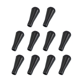 PATIKIL Soft Rubber Arrowhead, 10 Pcs Safety Archery Arrow Tips Practice Tips Broad Heads Replacements Arrow Points for Hunting Outdoor Archery Game Practice, Black
